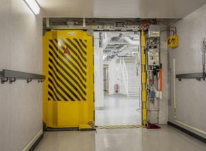 Watertight doors on a ship